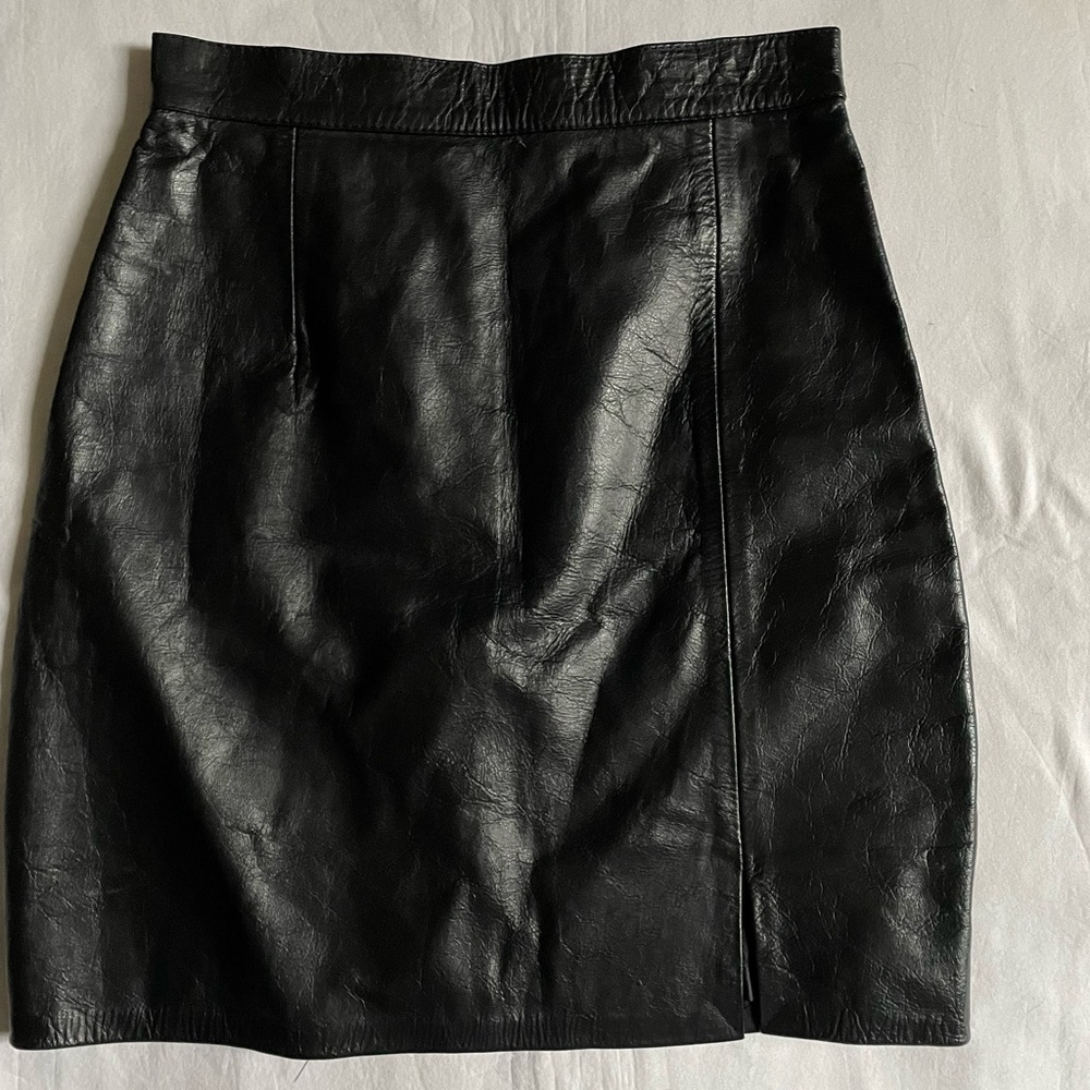 Vintage Sarai Leather Skirt